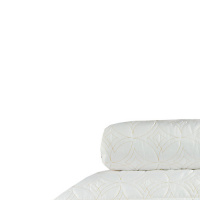 Cobre Leito Casal King Matelado 03 Peças Tecido Microfibra Luxury - Branco
