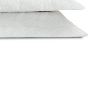Cobre Leito Casal King Matelado 03 Peças Tecido Microfibra Luxury - Branco
