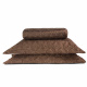 Cobre Leito Casal King Matelado 03 Peças Tecido Microfibra Luxury - Chocolate