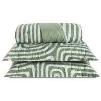 Cobre Leito King Matelado Estampado Percal 200 Fios 03 Peças Tous Les Jours - Fuzuê