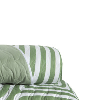 Cobre Leito King Matelado Estampado Percal 200 Fios 03 Peças Tous Les Jours - Fuzuê