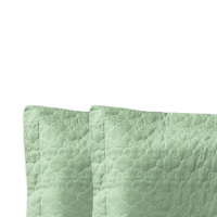 Cobre Leito King Matelado Liso Percal 200 Fios 03 Peças Tous Les Jours - Verde Menta