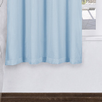 Cortina Corta Luz PVC Sem Voal 2,00M x 1,70M Para Varão Simples - Azul