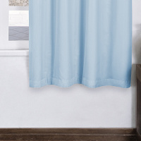 Cortina Corta Luz PVC Sem Voal 2,00M x 1,70M Para Varão Simples - Azul