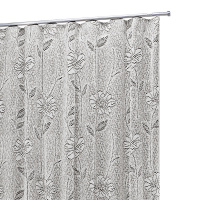 Cortina De Trilho Tecido Voal Com Renda 2,00M x 2,50M Catar - Tabaco