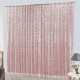 Cortina De Trilho Tecido Voal Com Renda 4,00M x 2,50M Catar - Vermelho