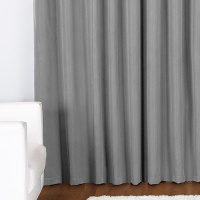Cortina Duda Tecido Oxford 4,00M x 2,80M Para Varão Simples - Cinza
