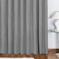 Cortina Duda Tecido Oxford 4,00M x 2,80M Para Varão Simples - Cinza
