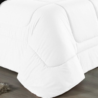 Edredom Casal Queen 100% Algodão Em Malha Fio 30/1 Dupla Face Kit 04 Peças - Branco Com Preto