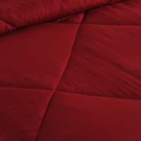 Edredom Dupla Face King Size 2,80m X 2,50m Microfibra Conforto - Vermelho