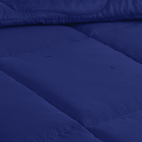 Edredom Solteiro Dupla Face 2,20m X 1,50m Microfibra Conforto - Azul