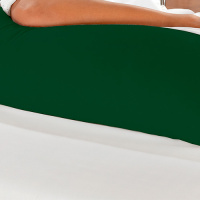 Fronha 100% Algodão Percal 150 Fios Com Zíper para Travesseiro De Corpo 1,60m x 45CM - Verde Oliva