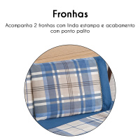 Jogo De Cama Casal Padrão 03 Peças Micropercal 200 Fios Naturale - Titânio