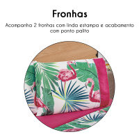 Jogo De Cama Casal Queen 03 Peças Micropercal 200 Fios Naturale - Flamingo