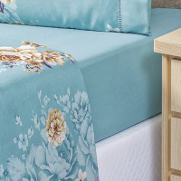 Jogo De Cama Casal Queen 04 Peças Micropercal 200 Fios Naturale - Jasmine