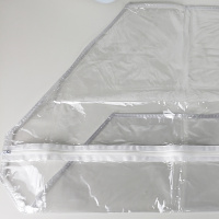 Kit 04 Capas Protetora Para Terno E Roupas 100% PVC Com Zíper 98cm X 58cm Transparente