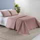 Kit Cobre Leito Dupla Face Matelado Liso Microfibra Casal Queen 03 Peças Bouti - Rose