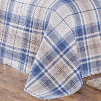 Kit Cobre Leito Matelado Estampado Casal King 3 Peças Micropercal 200 Fios Naturale - Titânio