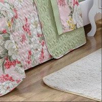 Kit Cobre Leito Matelado Estampado Casal Padrão 3 Peças Micropercal 200 Fios Naturale - Killy