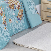 Kit Edredom Dupla Face Estampado Casal Queen 03 Peças Micropercal 200 Fios Naturale - Jasmine
