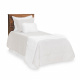 Peseira De Pelúcia Para Cama Solteiro 1,30m x 50cm Com 01 Almofada  - Branco