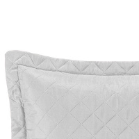 Porta Travesseiro Liso Microfibra 50cm x 70cm Matelado Ultrassônico Com Debrum - Branco