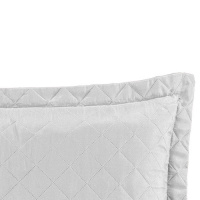 Porta Travesseiro Liso Microfibra 50cm x 70cm Matelado Ultrassônico Com Debrum - Branco