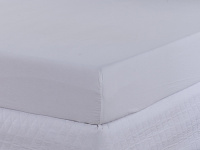 Protetor De Colchão Impermeável 100% PVC Solteiro Simples - Branco