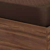 Protetor De Colchão Impermeável Com Matelado Ultrassônico RL Capas King Size Tabaco