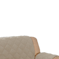 Protetor De Sofá Microfibra Matelado Retrátil Reclinável Com Assento De 1,60M - Cáqui