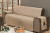 Protetor Impermeável Para Sofá De 04 Lugares Com Assento de 2,20M Dupla Face Manu - Cáqui Com Preto