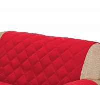 Protetor Para Sofá De 02 Lugares Com Assento De 1,00M Microfibra Matelado - Vermelho