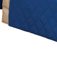 Protetor Para Sofá De 02 Lugares Com Assento De 90CM Microfibra Matelado - Azul