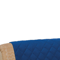Protetor Para Sofá De 03 Lugares Com Assento De 1,60M Microfibra Matelado - Azul
