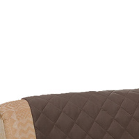 Protetor Para Sofá De 03 Lugares Com Assento De 1,80M Microfibra Matelado - Tabaco