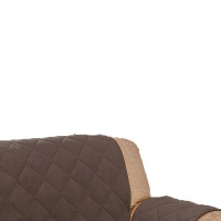Protetor Para Sofá De 03 Lugares Com Assento De 1,80M Microfibra Matelado - Tabaco