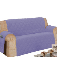 Protetor Para Sofá De 03 Lugares Com Assento De 1,90M Microfibra Matelado - Lilás
