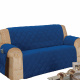 Protetor Para Sofá De 04 Lugares Com Assento De 2,10M Microfibra Matelado - Azul