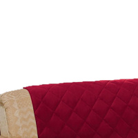 Protetor Para Sofá De 04 Lugares Com Assento De 2,50M Microfibra Matelado - Vinho