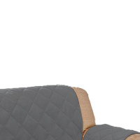 Protetor Para Sofá De 04 Lugares Com Assento De 2,70M Microfibra Matelado - Chumbo