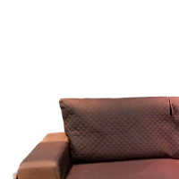 Protetor Para Sofá De 2 Módulos Impermeável Ultrassônico Retrátil Com Assento De 1,90M - Tabaco