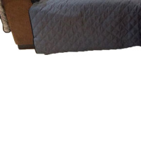 Protetor Para Sofá De 2 Módulos Microfibra Matelado Retrátil Reclinável Com Assento De 2,10M - Chumbo