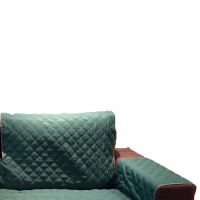 Protetor Para Sofá De 2 Módulos Microfibra Matelado Retrátil Reclinável Com Assento De 2,20M - Verde Musgo