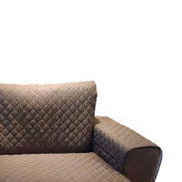 Protetor Para Sofá De 2 Módulos Microfibra Matelado Retrátil Reclinável Com Assento De 2,80M - Tabaco