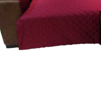 Protetor Para Sofá De 2 Módulos Microfibra Matelado Retrátil Reclinável Com Assento De 2,80M - Vinho
