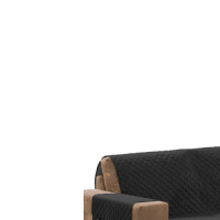 Protetor Para Sofá Impermeável De 02 Lugares Com Assento De 1,20M Matelado Ultrassônico - Preto