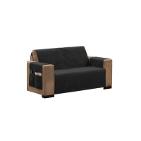 Protetor Para Sofá Impermeável De 03 Lugares Com Assento De 1,70M Matelado Ultrassônico - Preto
