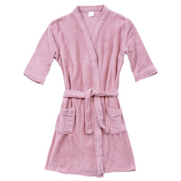Roupão Microfibra Tamanho GG Chronos Kimono - Veludo Rosa