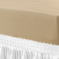 Saia Para Cama Box Com Fecho Engate Rápido E Detalhe Sutache Microfibra Queen - Branco