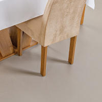 Toalha De Mesa Basic 04 Cadeiras 1,45M x 1,40M Tecido Oxford - Branco